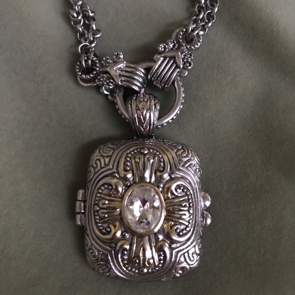 Sterling silver locket necklace